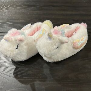 Cute Plush Unicorn Slippers
